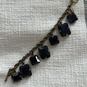 Gold and Sapphire Stone Bracelet